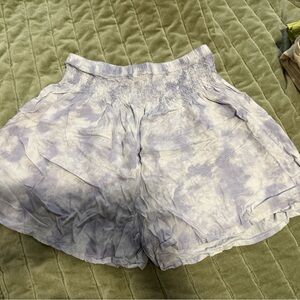 Tie-Dye Purple Shorts